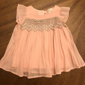 Baby B’Gosh pink pleated baby dress